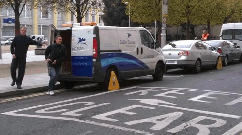 Wolfe Tone Park (Square) popular with Dublin Clampers